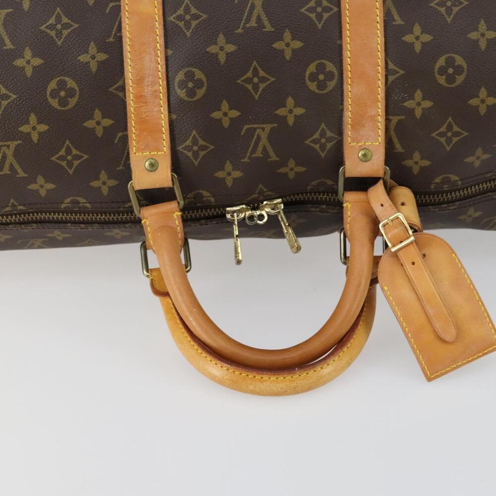 LOUIS VUITTON Monogram Keepall 55 Boston Bag M41424 LV Auth 156198 - Picture 7 of 16